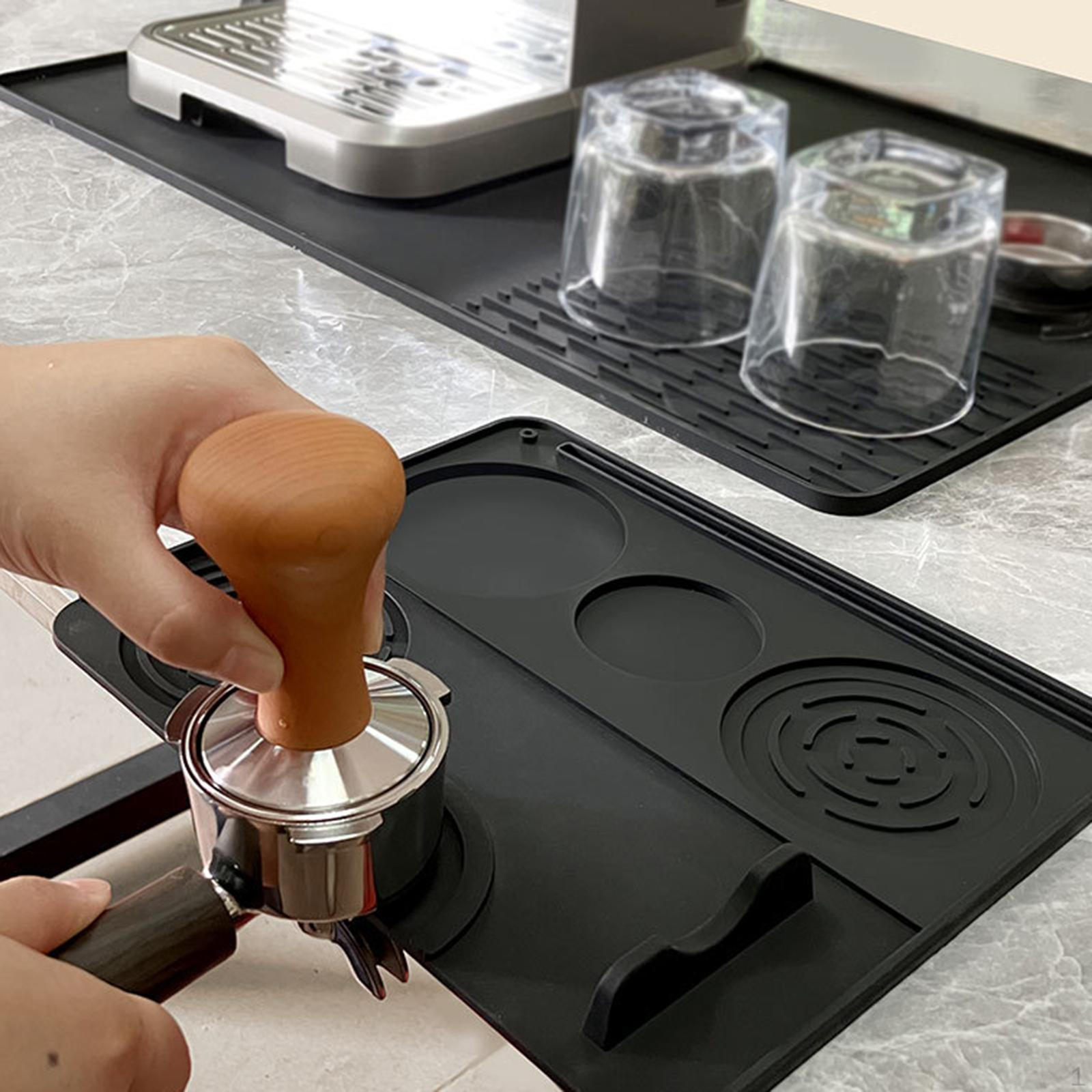 

Коврик для темперации кофе Темперная станция Силиконовый мягкий инструмент Угловая подкладка Аксессуар для эспрессо для чёрный