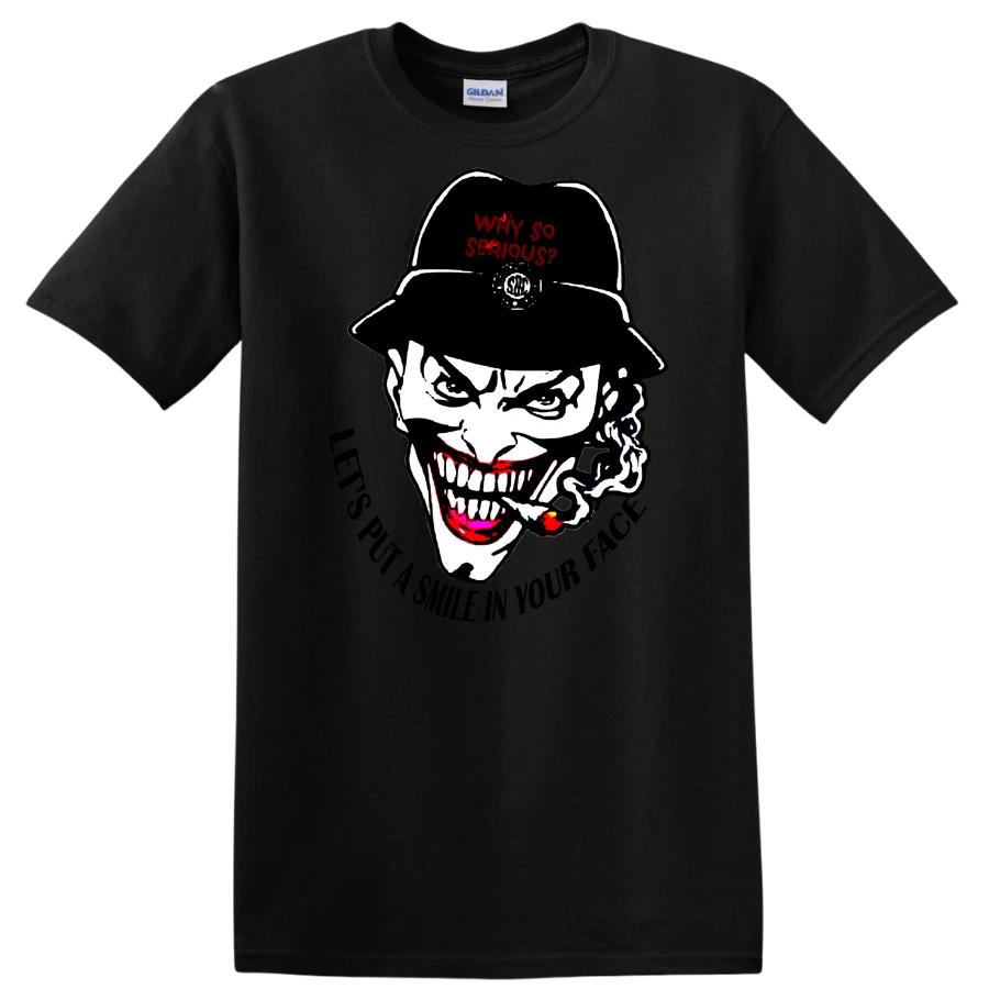 Joker Why So Serious? Graphic T Shirt Funny Costume Tee for Halloween Party XXL
