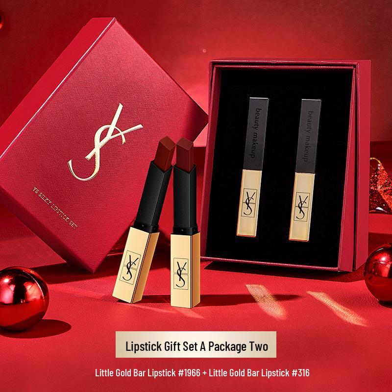 YS Lippenstift & Cushion Zweiteiliges Geschenkset: Valentinstag-, Geburtstags- oder Make-up-Überraschung für Freundin oder Ehefrau