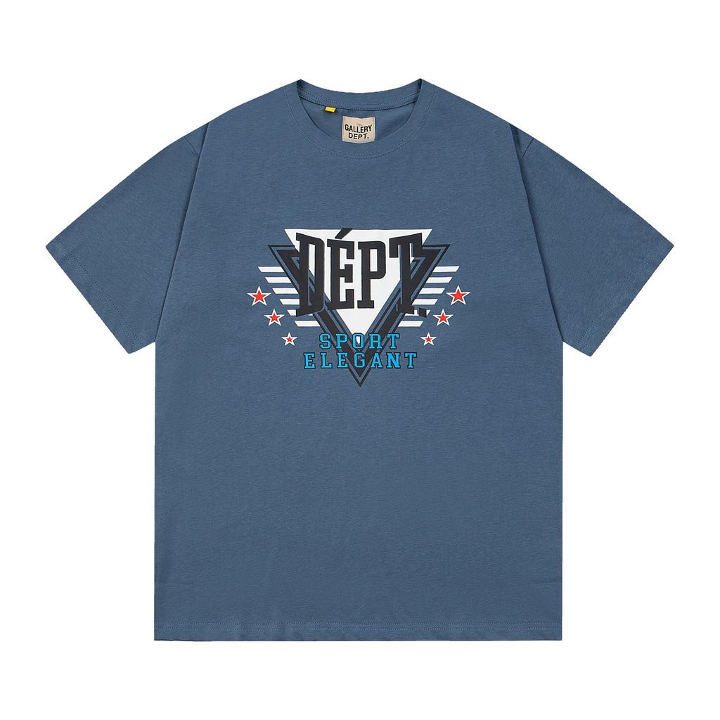 26SS Foreign Trade Gallery Dept T-Shirt Collection Gallery Casual Short Sleeve Men's and Women's Same Style Factory Spot Straight Hair