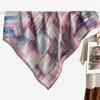 Polka dot double-sided heterochrome ethnic style retro 91 velvet large square scarf silk scarf women's spring and autumn warm shawl scarf scarf