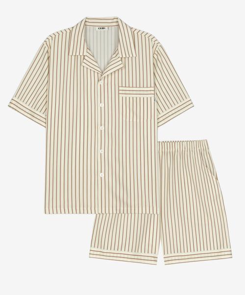 [CEID] [2PACK] (Unisex) Classic Augustine Short Sleeve Pajama Set-up [Shipped from Korea] 100% Authentic