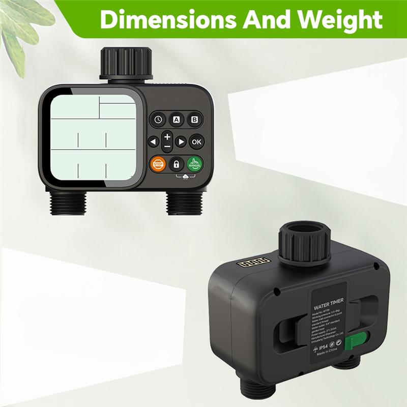Practical-Household Solar Irrigation Timer LCD Automatic Irrigation System Outdoor Smart Garden Watering Tool Adjustable Program