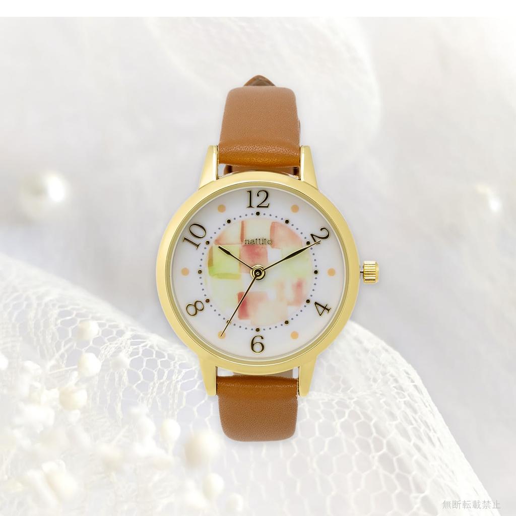 Watch Analog Splashproof Leather Strap Brown [Fieldwork] Women's YM105-5