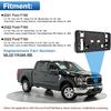 TOP-MAX License Plate Bracket Compatible With - Ford F150 2.7L 3.0L 3.5L V6 5.2L V8 Accessories, Front Bumper License Plate Holder Frame Replace For