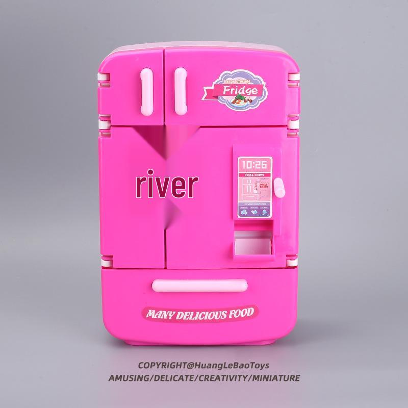 Educational Mini Kitchen Playset: Large Toy Refrigerator for Kids