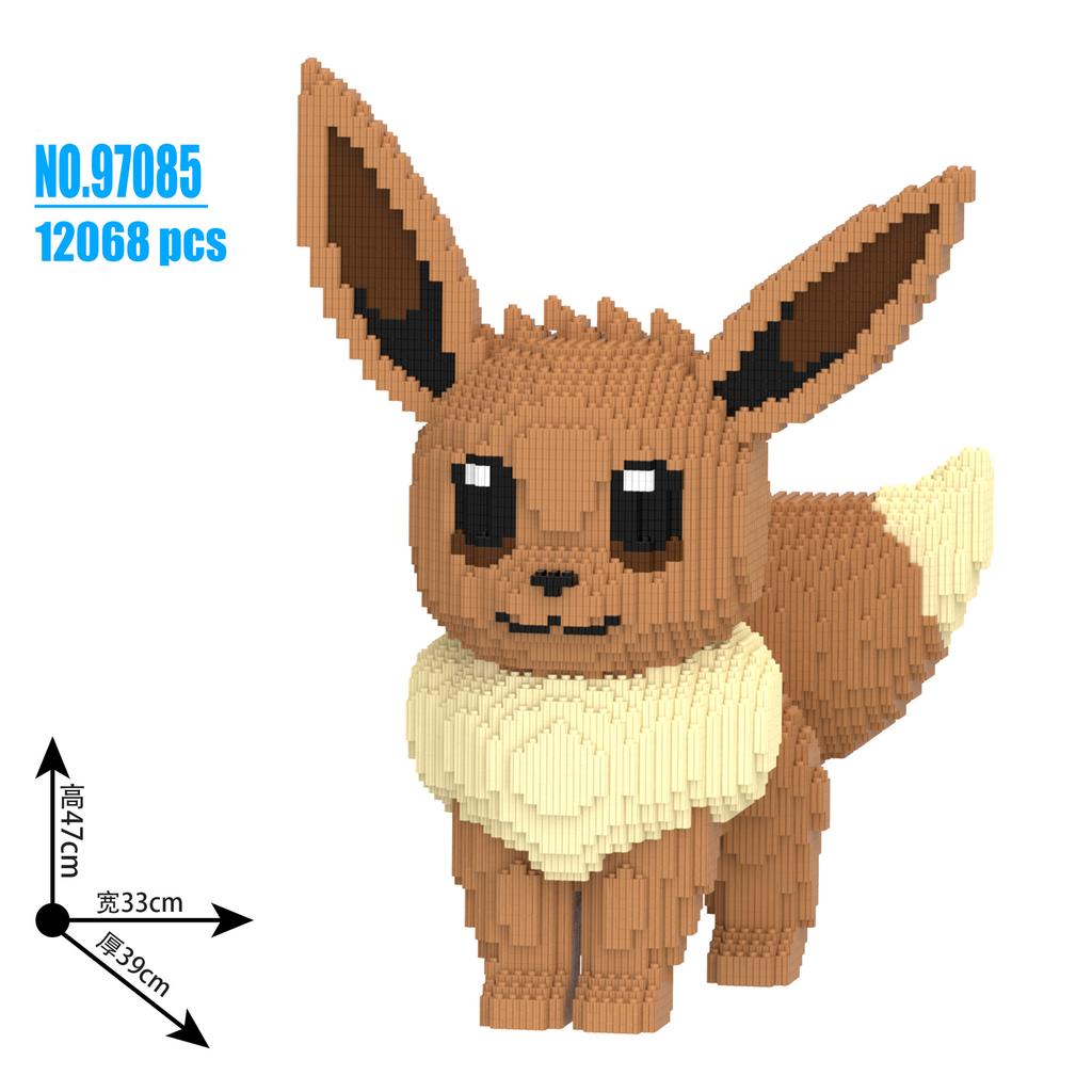 Pokemon Pikachu Building Block Bulbasaur Charmander 3D Model Assembly Connection Mini Brick Figure Toys for Home Decora