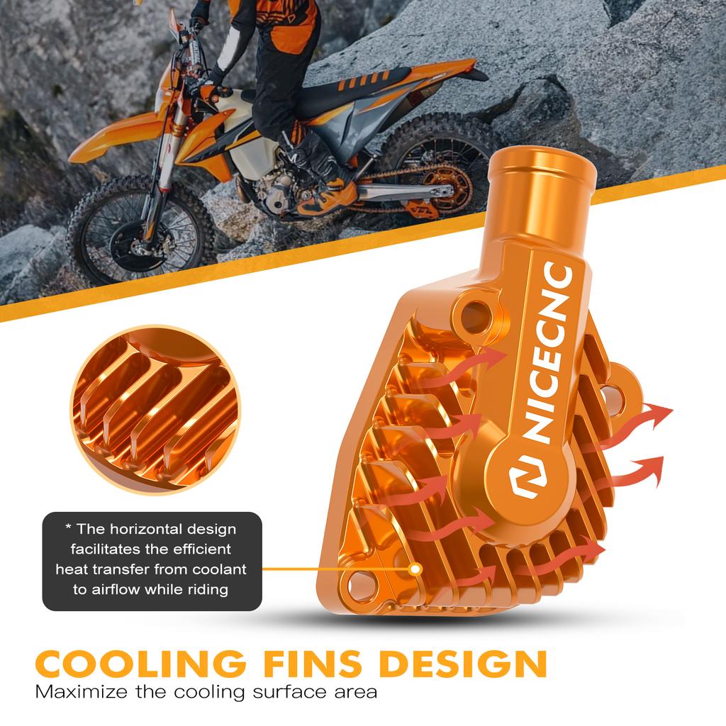 NICECNC For KTM EXC 300 2024-2025 EXC 250 XCW 250 300 Water Pump Cover SX 125 SX 250 XC 250 300 2023-2025 For Huqvarna TE 300