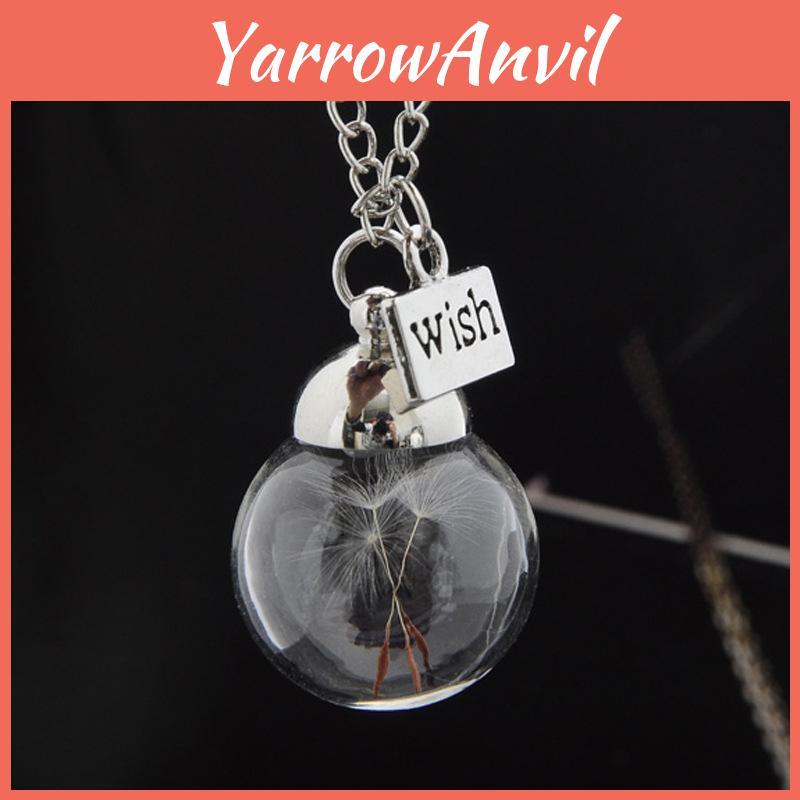 Unique Handmade Glass Dome Dandelion Necklace Charming Gift For Any Occasion