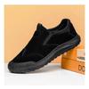 Fashion 2025 Men's Slip-On Waterproof Leather Sneakers Non-Slip Low-Top Outdoor Work Shoes Durable Casual Comfortable Footwear for Men
