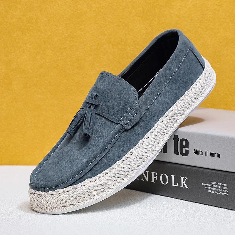 Lightweight Men Casual Shoes Lazy Shoes Male Breathable Slip-on Suede Mens Driving Shoes Comfortable Loafers Moccasins Zapatos
