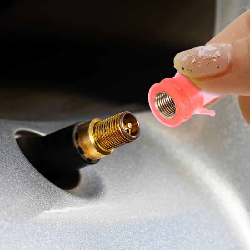 4/1KS Svítící korunky Krytky ventilků pneumatik pro auto motocykl kolo Dekorační krytky dříků Prachotěsné kryty Fluorescenční krytky