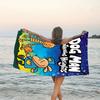 1pc DogMan2 Beach Towel, Beach and Seaside Swimming Pool Equipment, Fashion Pattern, Rectangular, Travel Essentials