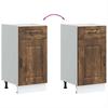 Kitchen Base Cabinet Kalmar Smoked Oak Wood Based Material