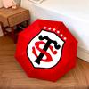 1 PC Automatic Folding Umbrella -Stade Toulousain Pattern, Portable & Foldable Design with 8 Ribs, Christmas Birthday Gifts Q0034