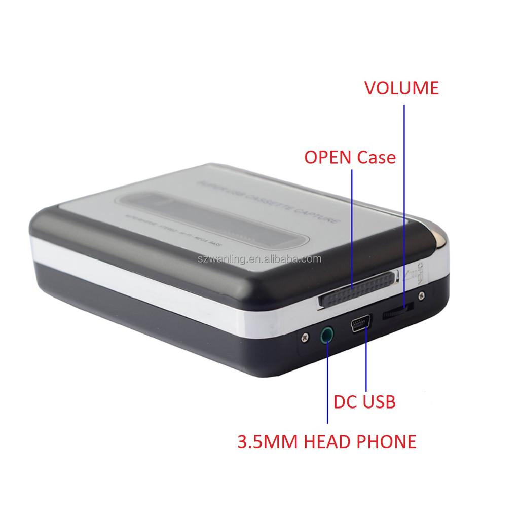 Ready Stock Portable Cassette Record Tape Player to MP3 CD Converter USB Recording Audio Play