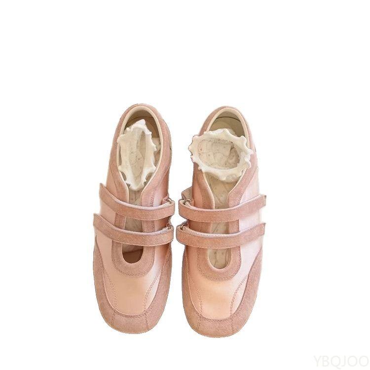 Modische Ballerina-Schuhe im französischen Mary Jane-Stil für Damen, Frühling, lässige flache Sohle, Einzelne Schuhe, elegant, bequem, modische Sneaker