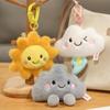 Adorable Weather Forecast Plush Doll Pendant - Sun, Rain, Cloud, Raindrop Pillow for Girls