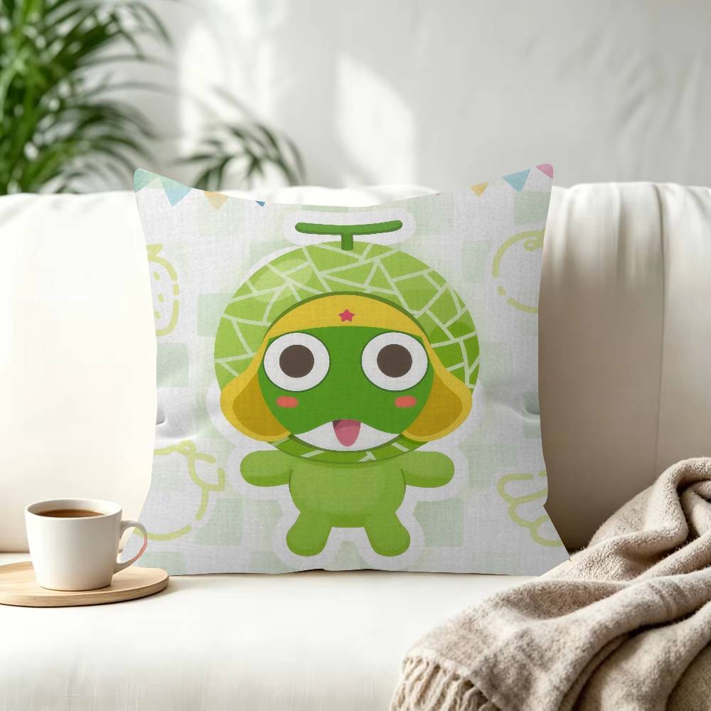 Hot Gunsou Keroro Frog Pillow Gift Home Office Decoration Bedroom Sofa Car Cushion Cover Case X