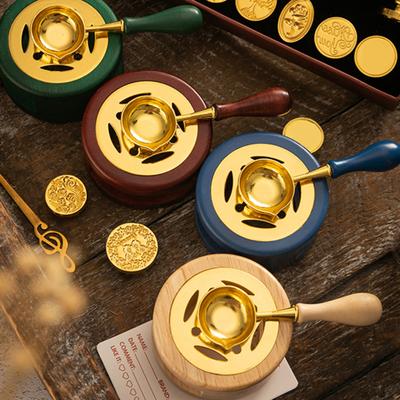 Comfortable Grip Wax Melting Furnace Convenient Smooth Surface DIY Scrapbook Decorating Pot Solid Stove