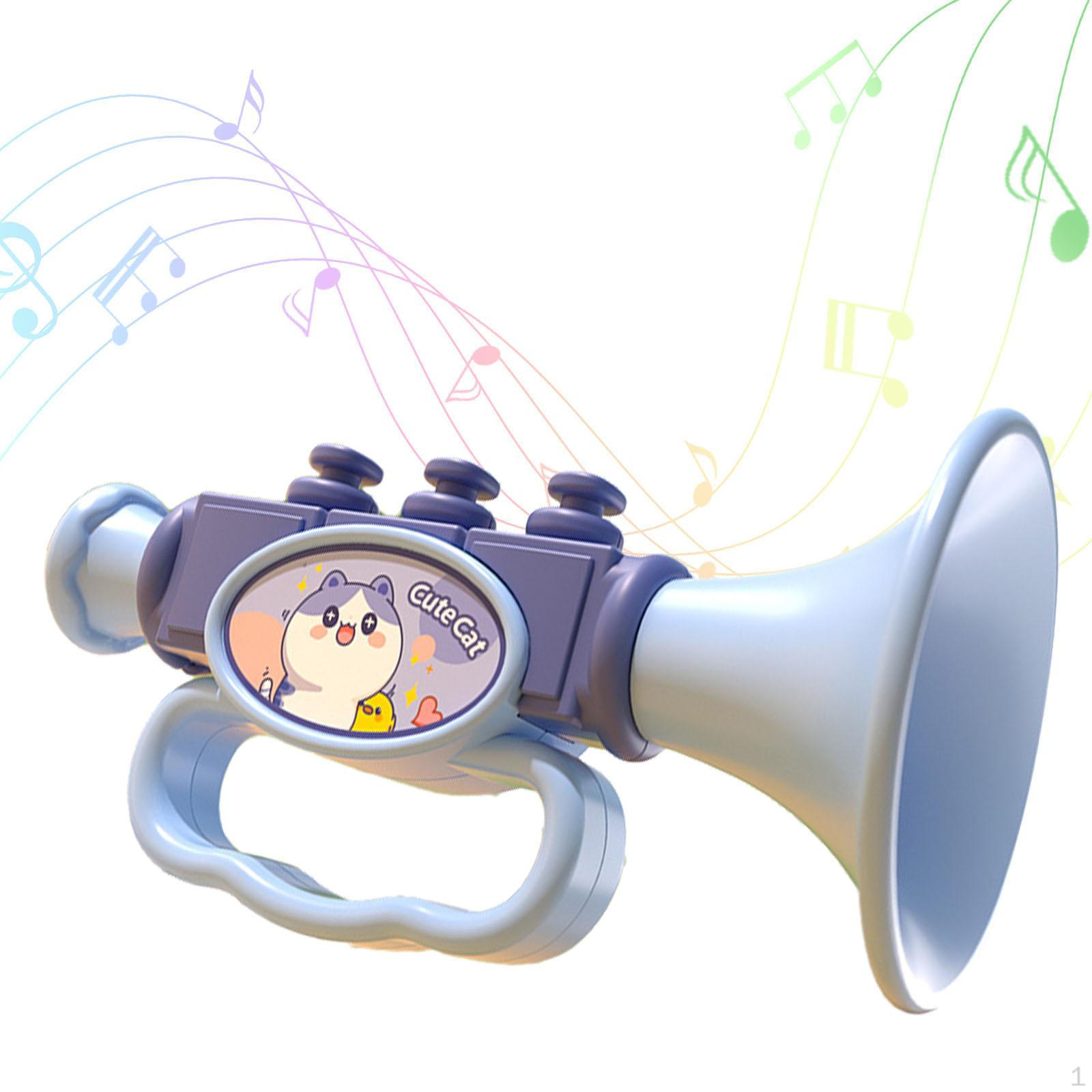 

Cartoon Whistle Toy Blowing Trumpet Classroom Prize Musical Educational Little Shape for blue