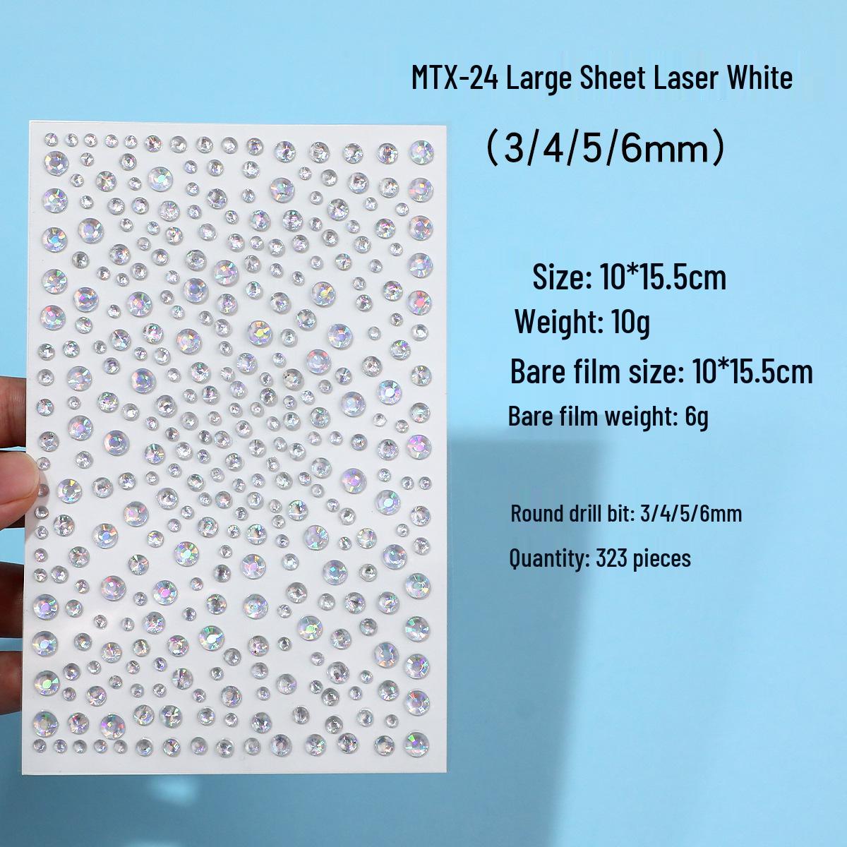 Laser Five-Petal Flower Pearl & Diamond Face Stickers for Children s Stage Makeup