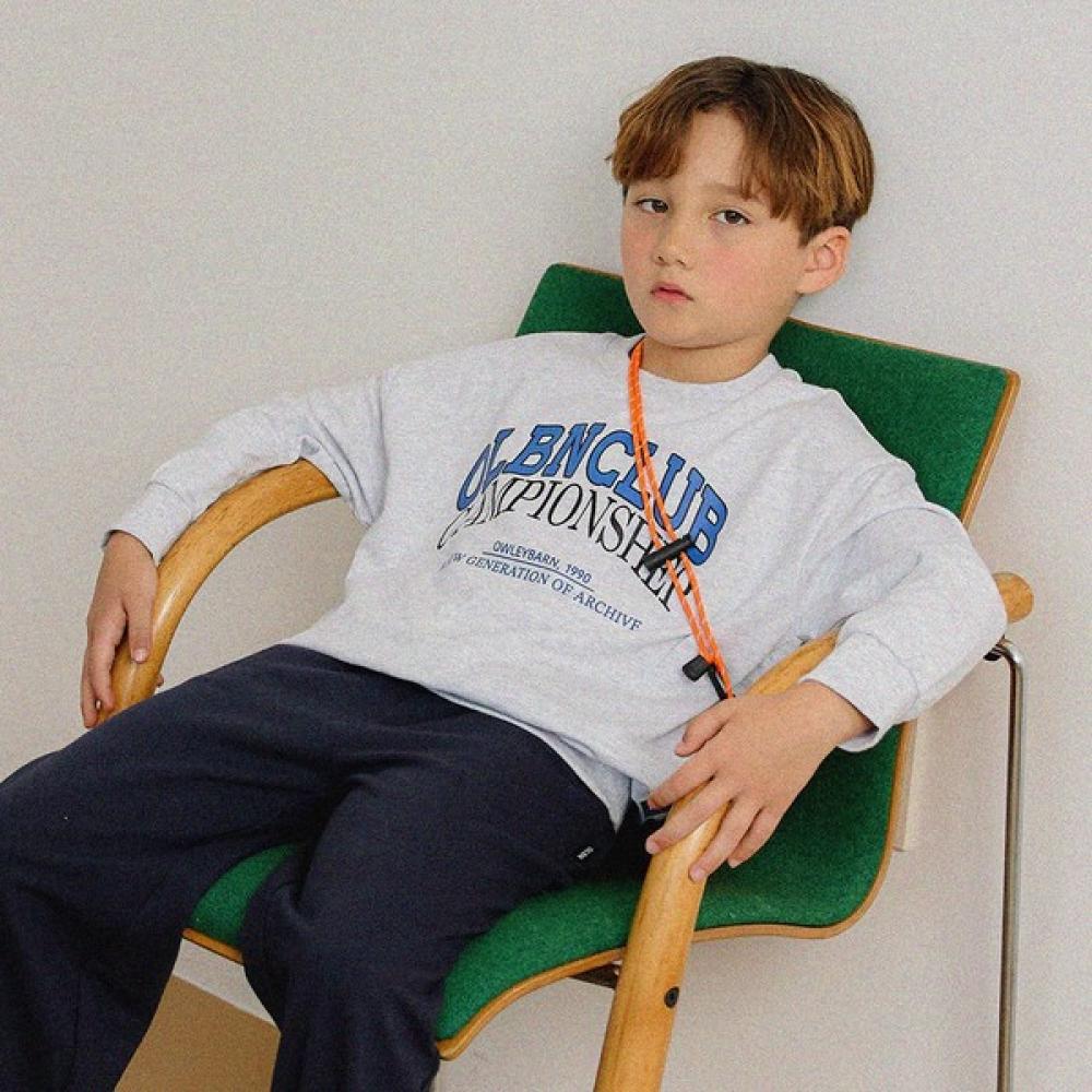  Olivan  Lattering Logo Sweatshirt  Melange 