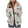 Women's Autumn/Winter Fashion Thickened Cow Hooded Zip Fleece Coat