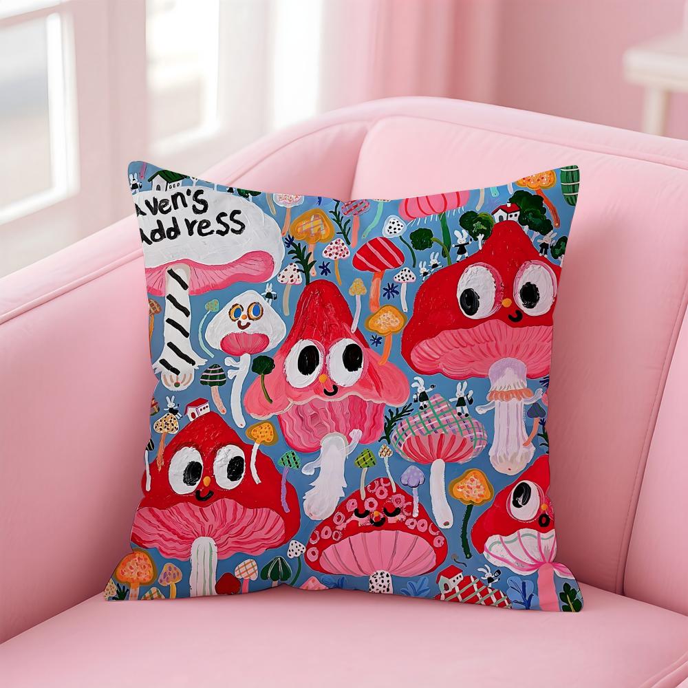 Niedlicher K-Kima Kissenbezug Bequemer Wendekissenbezug Ideal für Auto Sofa Schlafzimmer & mehr