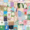52 Cards Inspirational English Graffiti Stickers Decorative Guitar Notes Suitcase DIY Waterproof
