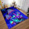 Mystical Colorful Mushroom and Lizard Design Rug for Everyone's Space * Suitable for use as an anti-slip game mat for living room and bedroom sofas
