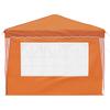 Pop Up Party Tent 288 X 288 X 245 Cm Orange Oxford Fabric