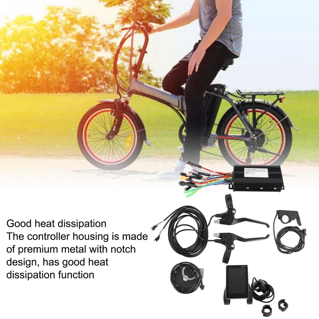 35A Controller EN06 Panel with Thumb Throttle Power Assist Sensor Electric Bike Scooter Conversion Kit for 1500W Motor
