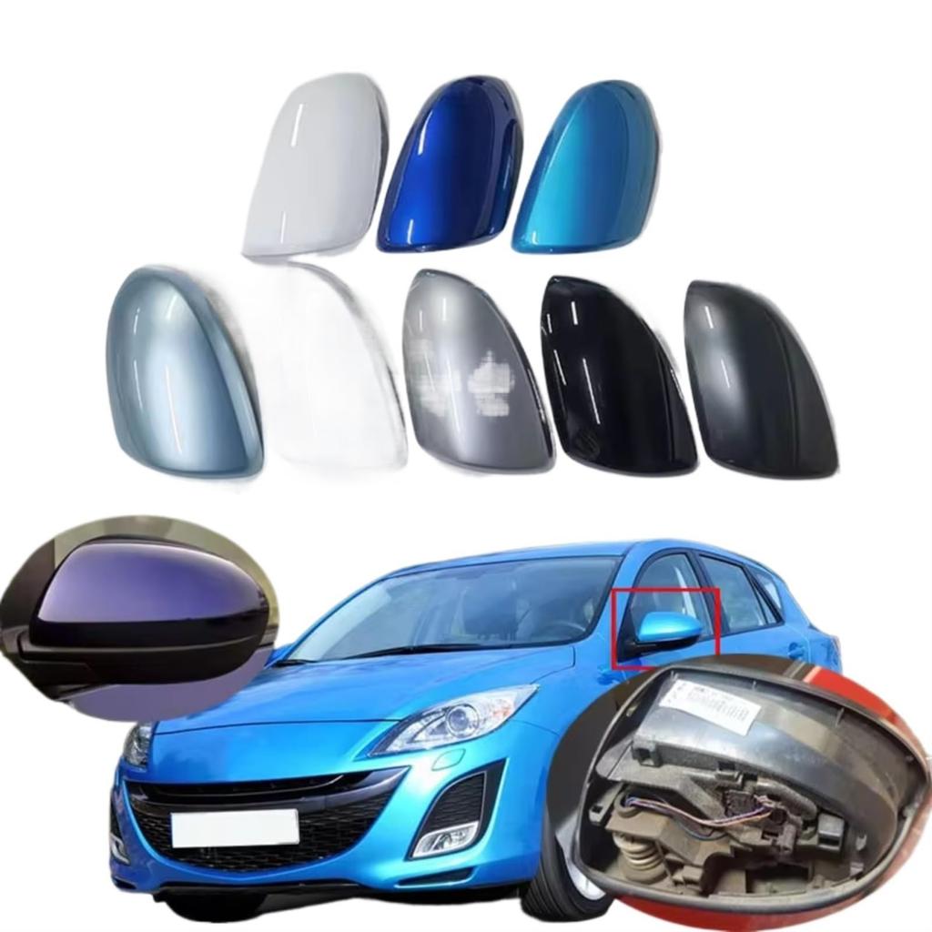 Seitenspiegelabdeckung für Mazda 3 Axela BL 2009-2013 Rückspiegelabdeckung Rückfahrspiegel