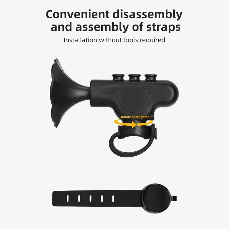 Electric Bicycles Horn Bike Electric Bells Mountain Bikes Horns USB Rechargeable Electric Bicycles Bells with Loud Sound