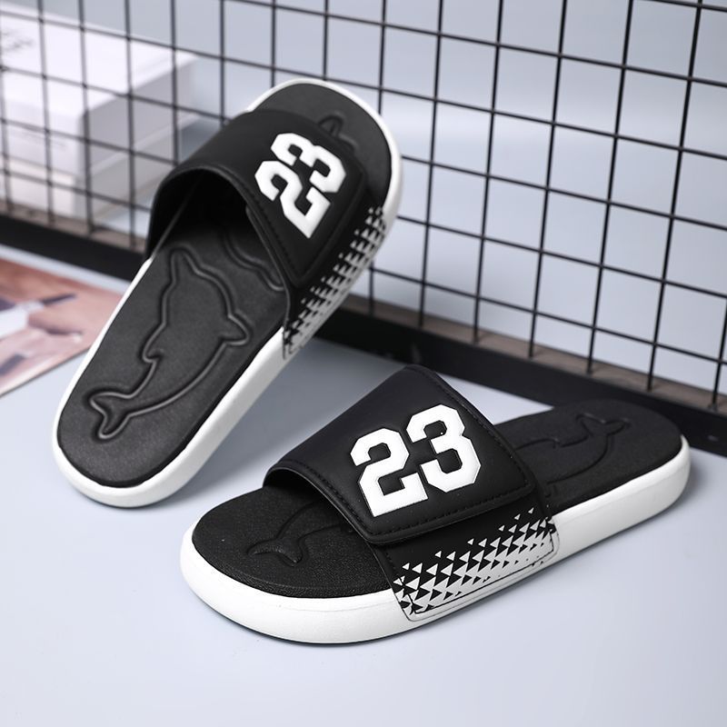 Men Summer Slippers Outdoor Casual Beach Slippers Trend of Personalized Flip-flop Sandals Flip Flops Non-slip Shoes Hip-hop