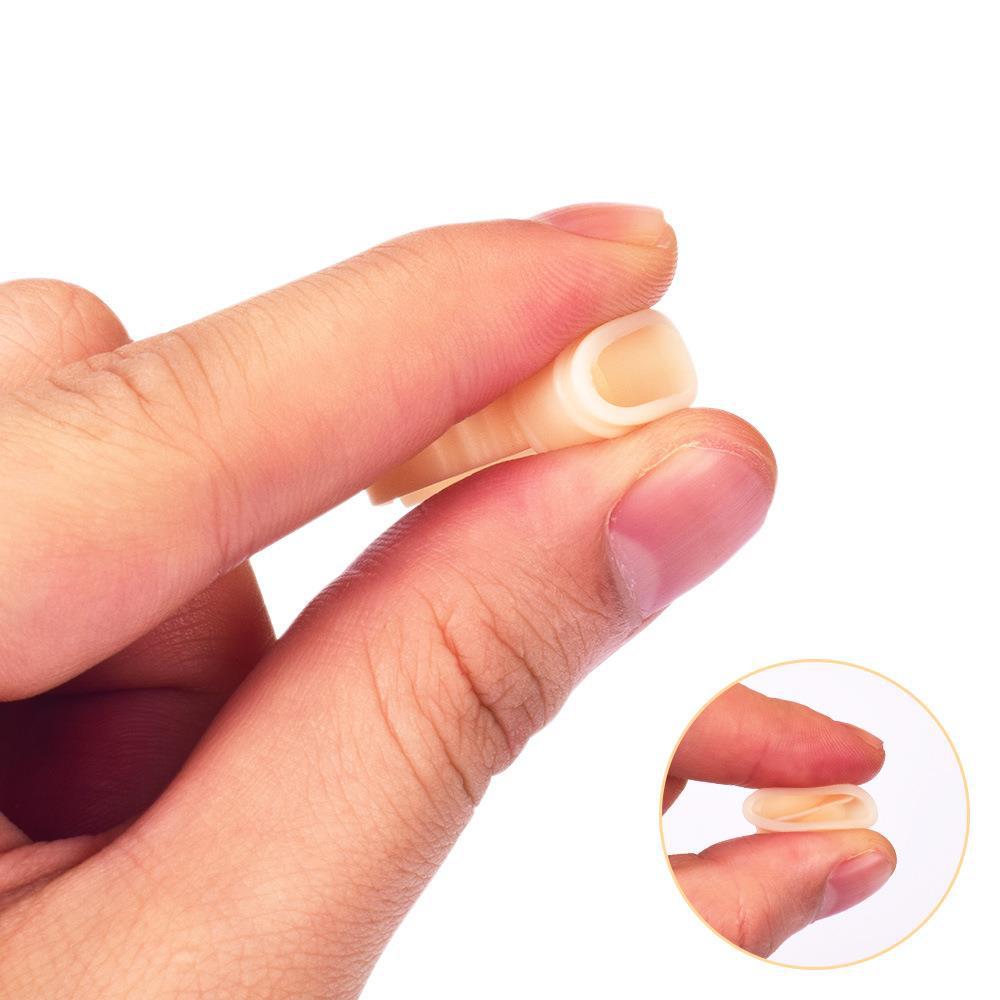 100PCS Disposable Soft Silicone Tattoo & Eyebrow Embroidery Pigment Cups with Finger Ring
