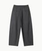 Leondi Draped Pinstripe Trousers - Charcoal