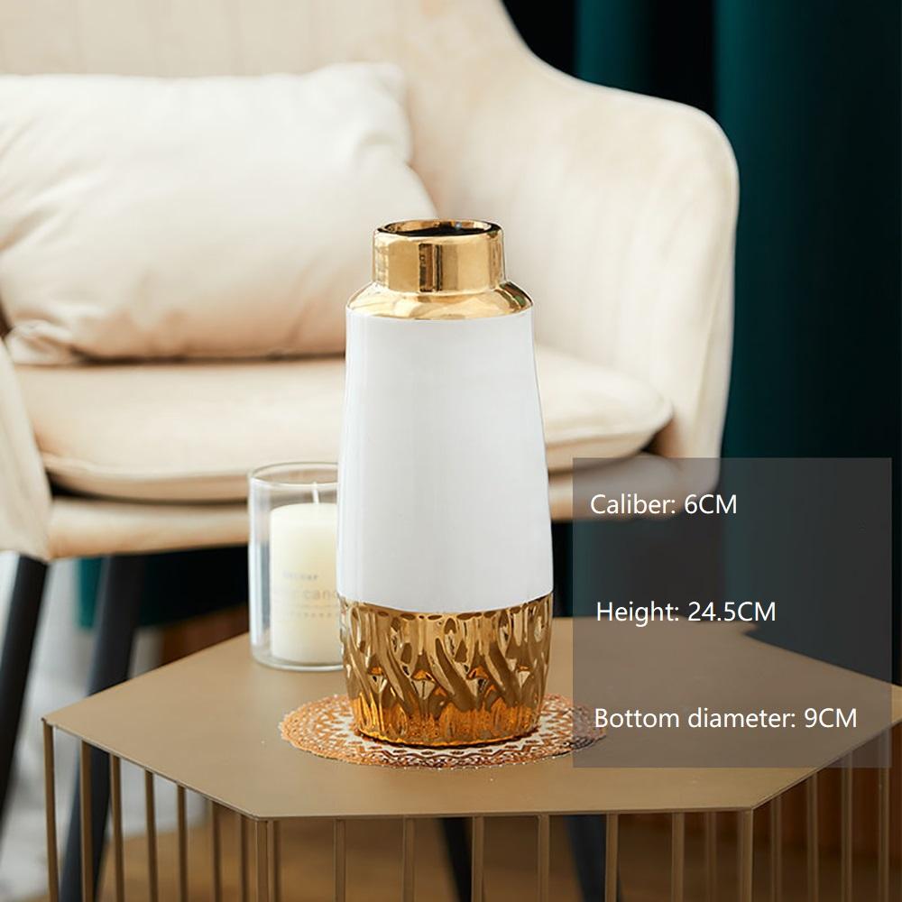 

Ваза Европейская классическая ваза Домашняя гостиница Цветочная композиция Модный орнамент Ваза Керамическая ваза B