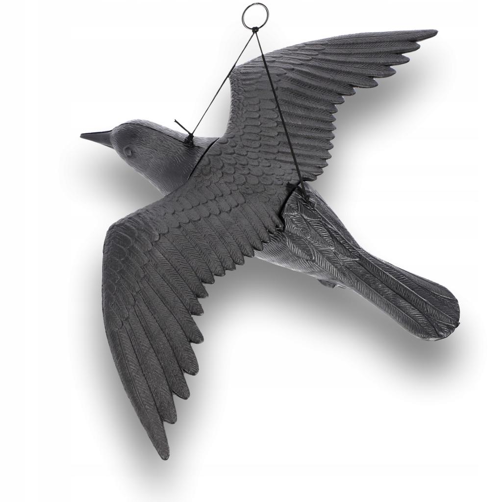 KADAX Corvo Grande Repellente Per Balcone Uccelli Piccioni Storni Per Uccelli In Volo 56cm