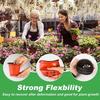 20Pcs Red & Black Nursery Pots Reusable Seed Starter Trays for Hydroponic Plants Flower Growing Home & Outdoor Planter Supplies