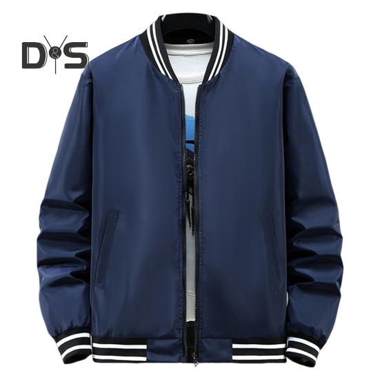 

Мужская бейсбольная куртка с воротником-стойкой и длинным рукавом в полоску, в стиле пэчворк, спортивная куртка с застежкой-молнией, верхняя одежда для спортзала с карманами L синий