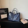 Borsa a Spalla con Stampa Leopardo Trasparente Grande Capacità da Pendolare Borsa Tote da Donna