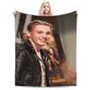 Jamie Campbell Bower Blanket Adults  Flannel Throw Blanket For Bedroom Warm Custom Quality Bedspread Gift