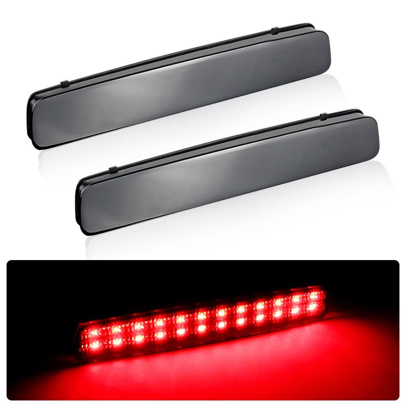 2PCS LED Rear Bumper Brake Lights For Toyota Prius V 2012-2017 Scion tC 2014-2016 NOAH/VOXY 80 Prius 40 Esquire Spade Red Bulbs
