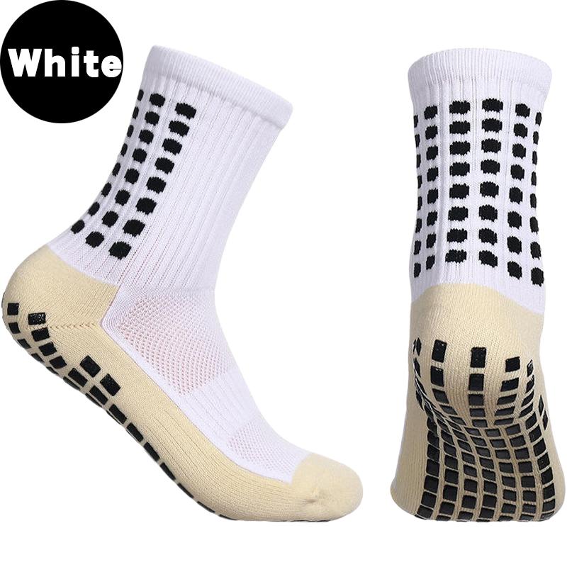 Custom Available Breathable Knitted Sports Socks Custom Pattern Football Socks With Non-Slip Foot Design Soccer Socks Men Socks One Size белый