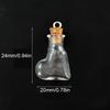 10pcs Clear Glass Containers Jars Bottles with Cork Tops Set For Creative Pendant Or Home Office Decorative Use