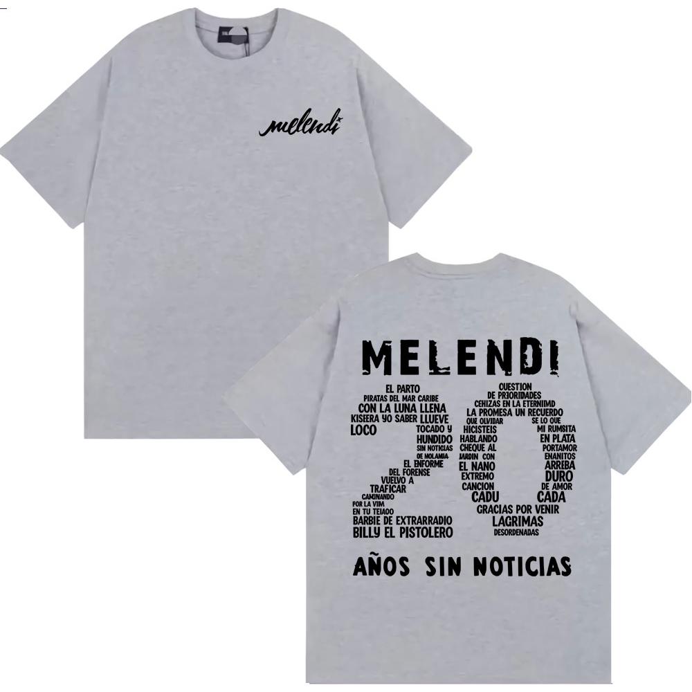 Rapper Melendi 20 Anos Sin Noticias Merch Men's and Women's Fashion Cotton Casual T-shirt