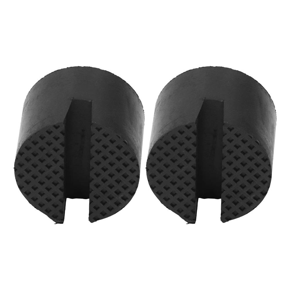 2pcs Slotted Design Jack Pad Adapter Anti-Slip Surface Vehicle Lift Adapter Vehicle Maintenance