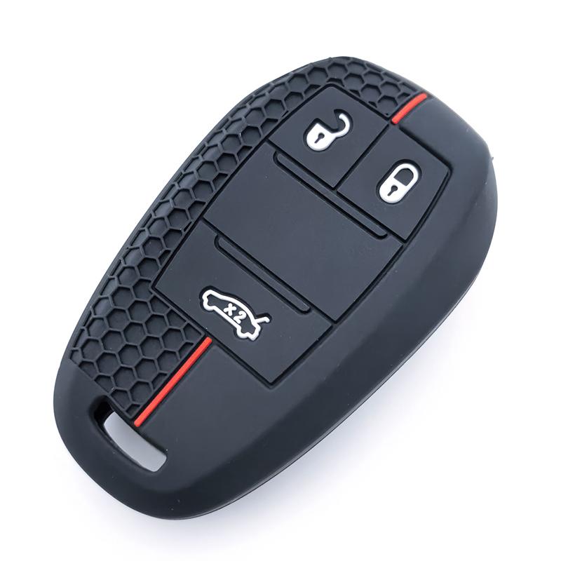 

3 Button Silicone Car Key Case Cover For Alfa Romeo Stelvio Giulia Remote Fob Shell Skin Key Protector Accessories